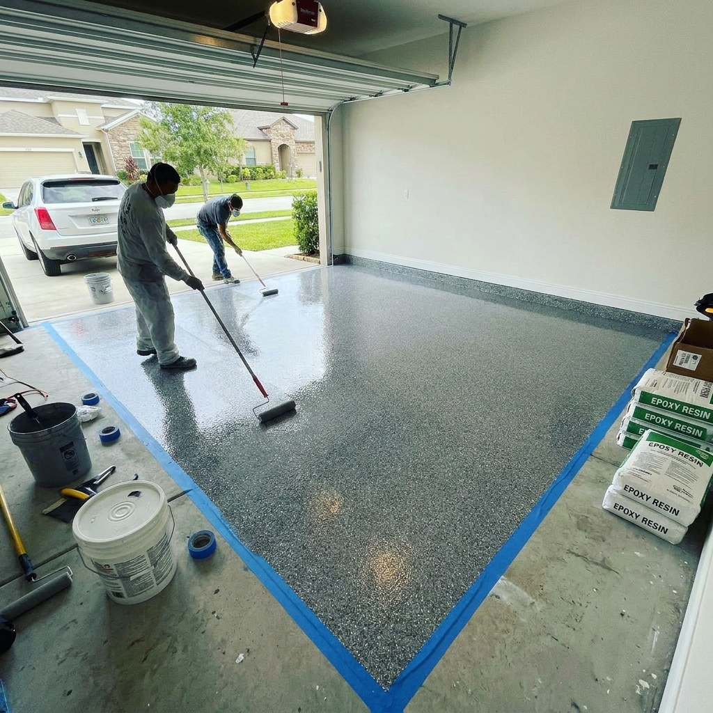 epoxy flooring project
